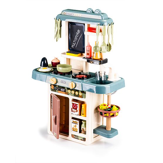 Cuisine pour enfants avec sons, LED, eau, générateur de vapeur et accessoires
