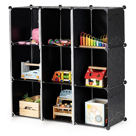 Armoire modulaire pour enfants avec étagères 9 compartiments enfants