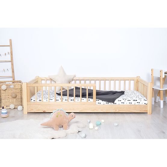 Lit enfant bas Montessori Ourbaby - naturel