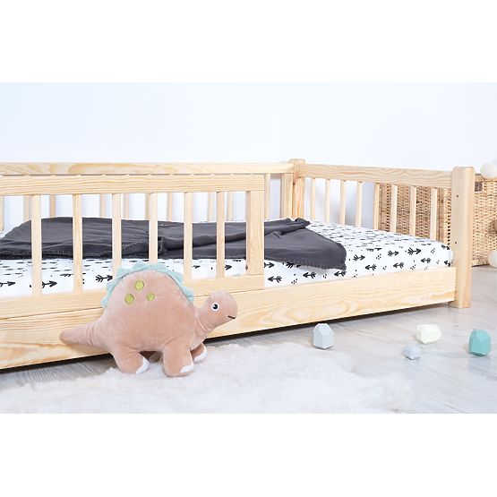Lit enfant bas Montessori Ourbaby - naturel