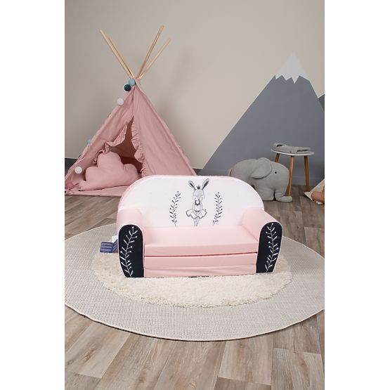 Canapé enfant Bunny Ballerina - blanc-rose