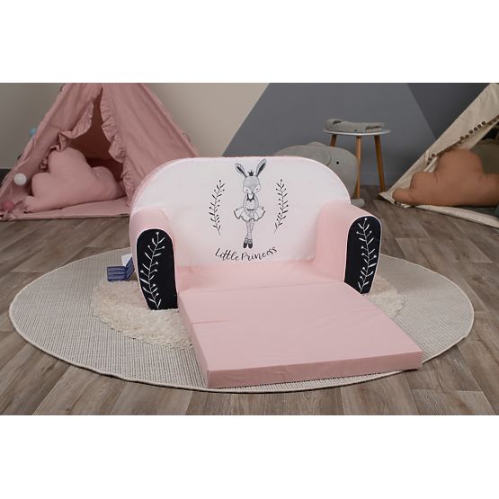 Canapé enfant Bunny Ballerina - blanc-rose