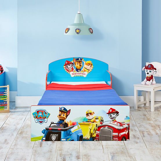 Dětská postel Paw Patrol - Chase, Rubble a Marshall