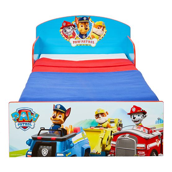 Dětská postel Paw Patrol - Chase, Rubble a Marshall