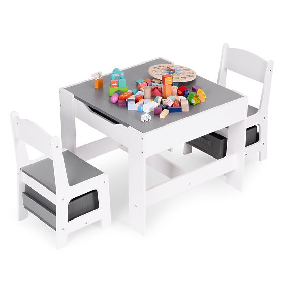 Ensemble de mobilier pour enfants table + 2 chaises avec tableau ECOTOYS