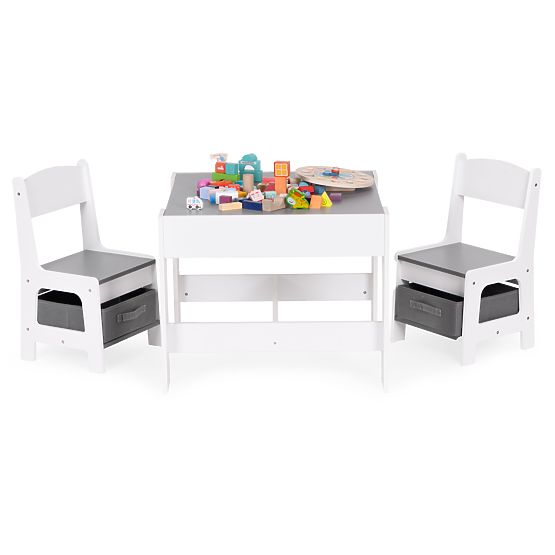 Ensemble de mobilier pour enfants table + 2 chaises avec tableau ECOTOYS