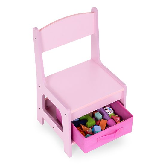 Ensemble de mobilier pour enfants table + 2 chaises tableau rose ECOTOYS