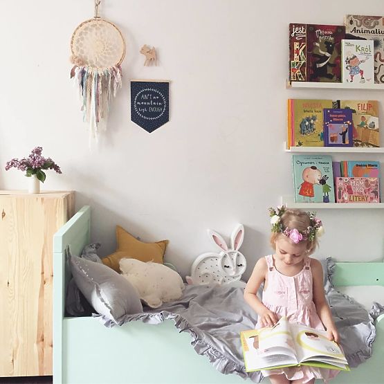 Dětské dřevěné svítidlo Zajíček - bílé