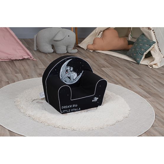 Fauteuil enfant Koala sur la Lune - noir