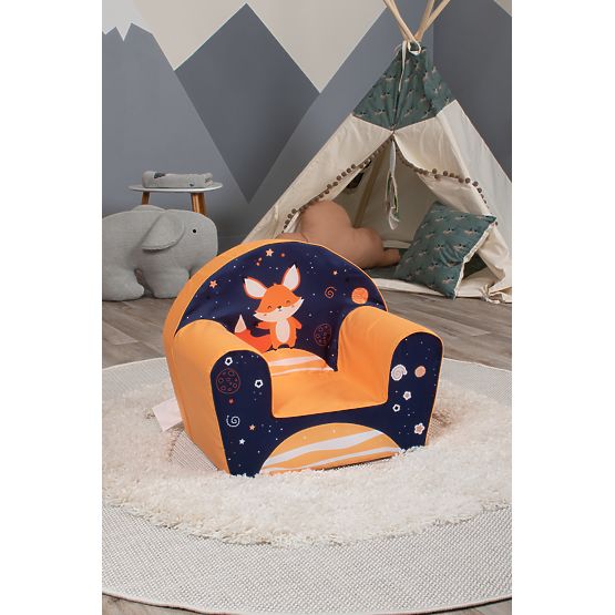 Chaise enfant Lišák - bleu-orange