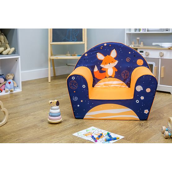 Chaise enfant Lišák - bleu-orange