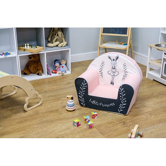 Chaise enfant Bunny Ballerine - blanc-rose