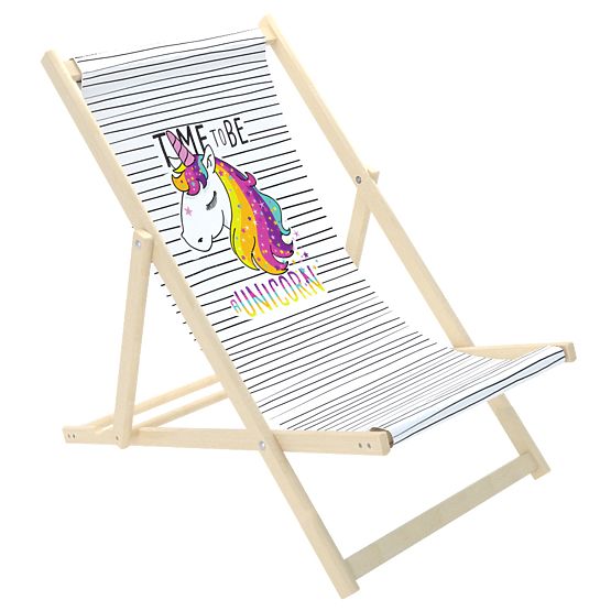 Chaise de plage enfant Licorne
