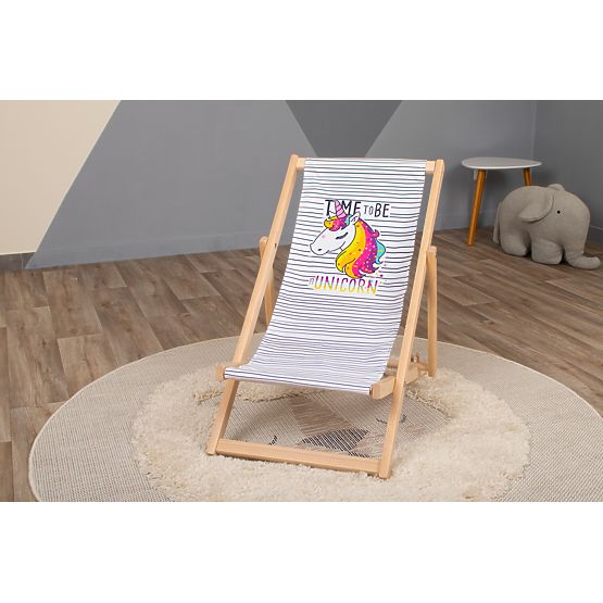Chaise de plage enfant Licorne