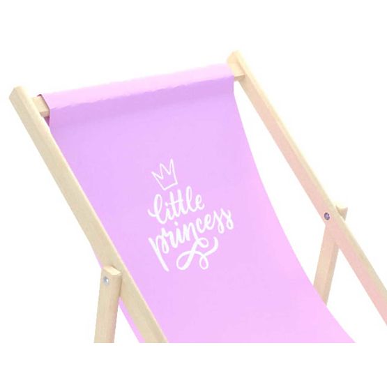Petite chaise de plage princesse - rose