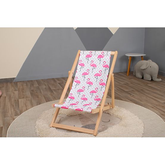 Transat de plage enfant Flamants roses