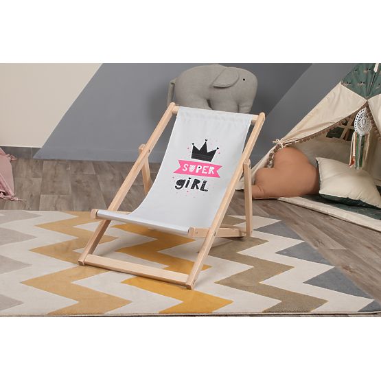 Chaise de plage enfant Super Beach - gris