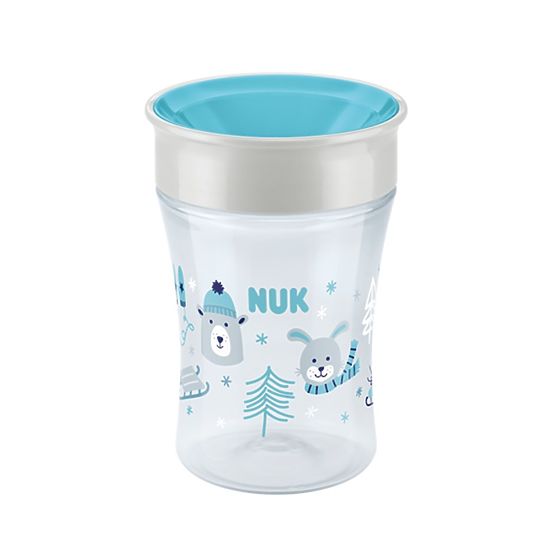 Dětský hrníček Magic NUK Winter 360° tyrkysový