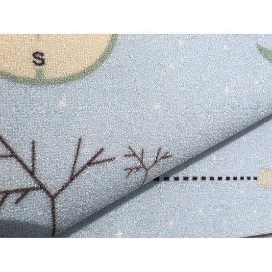 Dětský koberec Mapa pokladů - modrý