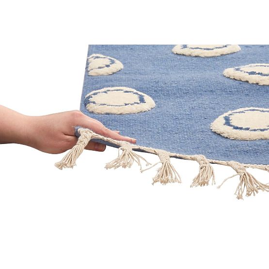 Dětský koberec Ring - modrý