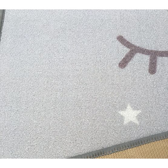 Dětský koberec spící očička - šedý