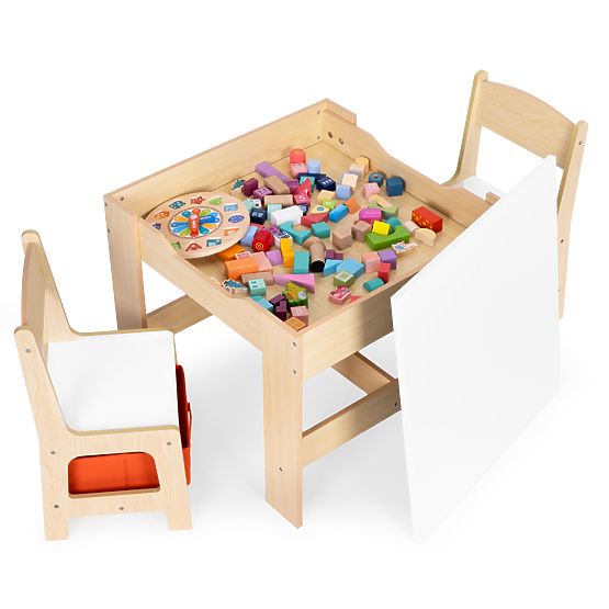 Ensemble de mobilier pour enfants table + 2 chaises avec tableau ECOTOYS