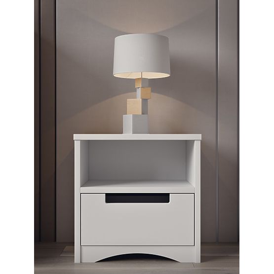 Dětský noční stolek Classic - bílý