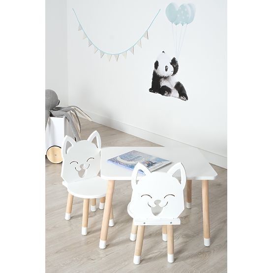 Table enfant avec chaises - Reinard - blanc