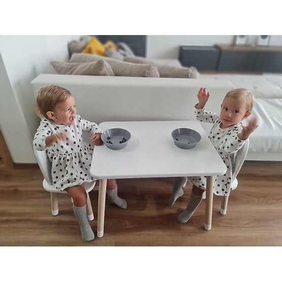 Table pour enfants avec chaises - Oreilles - blanc