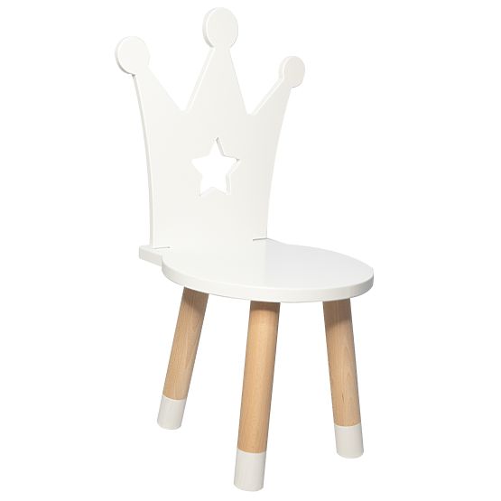 Table enfant avec chaises - Couronne - blanche