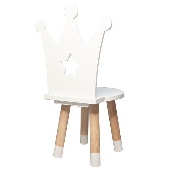 Table enfant avec chaises - Couronne - blanche