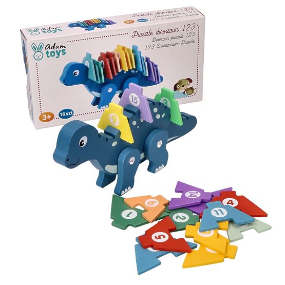 Dinosaure avec puzzles numériques