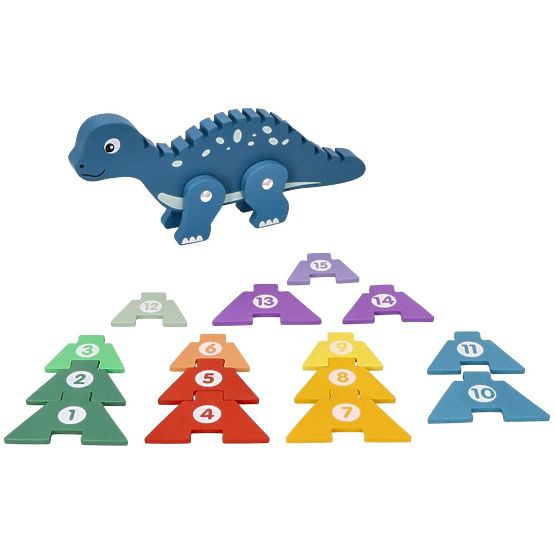 Dinosaure avec puzzles numériques