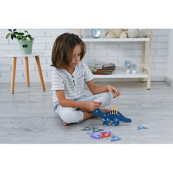 Dinosaure avec puzzles numériques