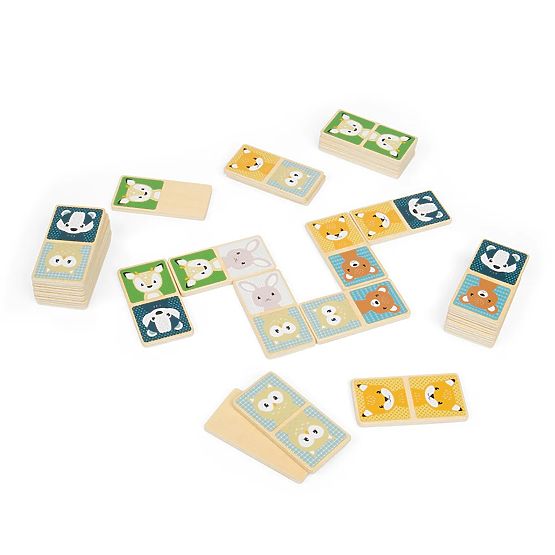 Domino en bois Bigjigs Toys - animaux de la forêt