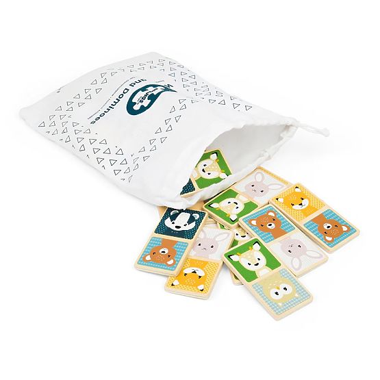Domino en bois Bigjigs Toys - animaux de la forêt