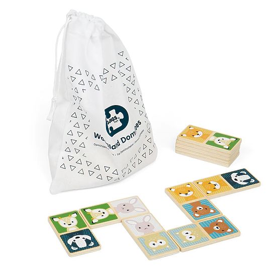 Domino en bois Bigjigs Toys - animaux de la forêt