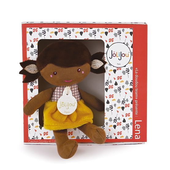 Doudou Jolijou Poupée Léna 16 cm jaune