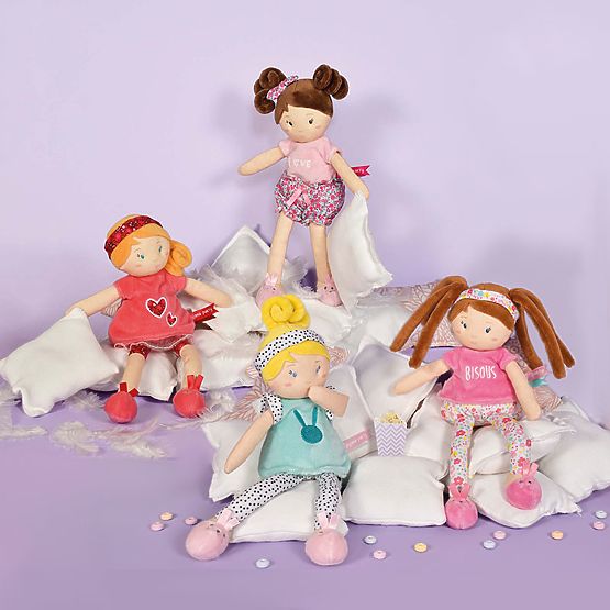 Doudou Jolijou Poupée LES PIPELLETTES 25 cm 1 pc