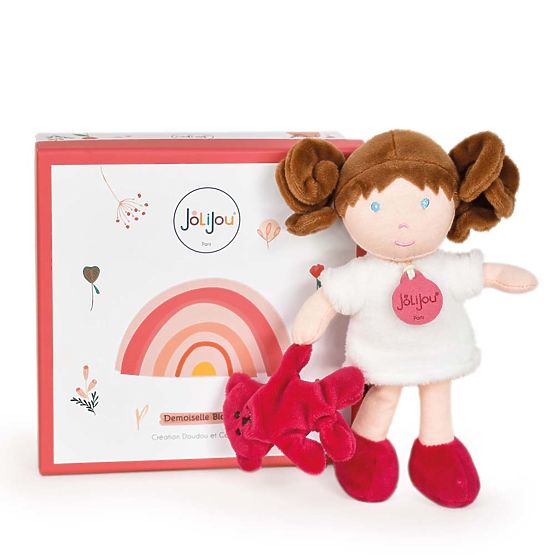 Doudou Jolijou Poupée Miss Blanche 21 cm