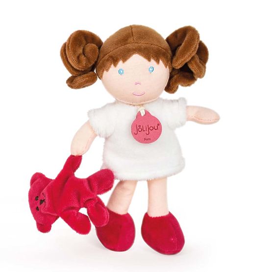 Doudou Jolijou Poupée Miss Blanche 21 cm