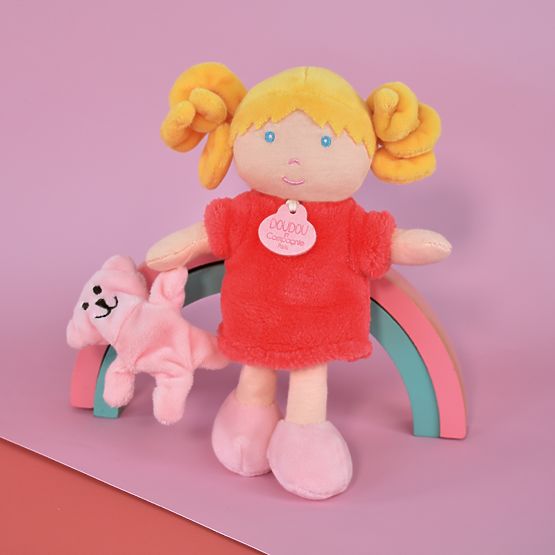 Doudou Jolijou Poupée Miss Coral 21 cm
