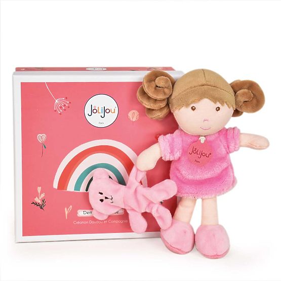 Doudou Jolijou Poupée Miss Rose 21 cm