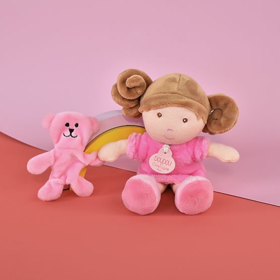 Doudou Jolijou Poupée Miss Rose 21 cm
