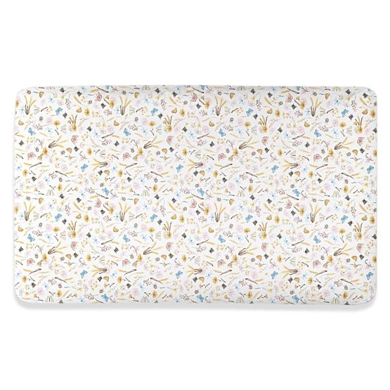 Drap de lit enfant en coton - prairie d'été