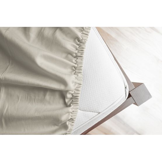 Drap en micropeluche de coton - naturel