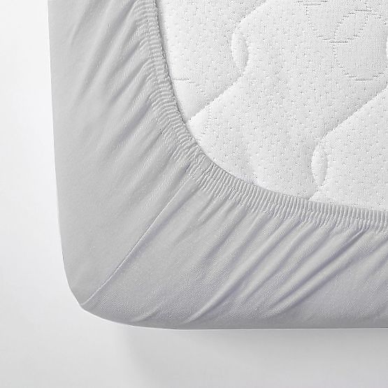 Drap housse en coton 200x80 cm - gris