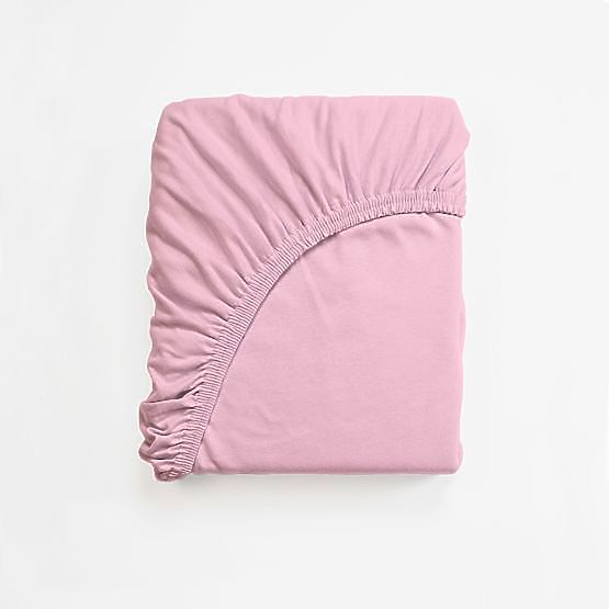 Drap-housse en coton 200x80 cm - rose