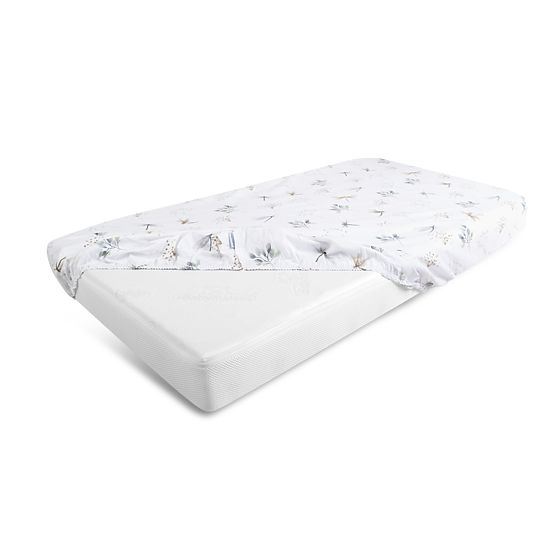 Drap-housse en coton avec élastique - Libellules (120x60 cm)