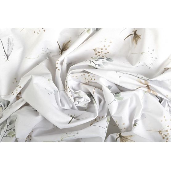 Drap-housse en coton avec élastique - Libellules (120x60 cm)